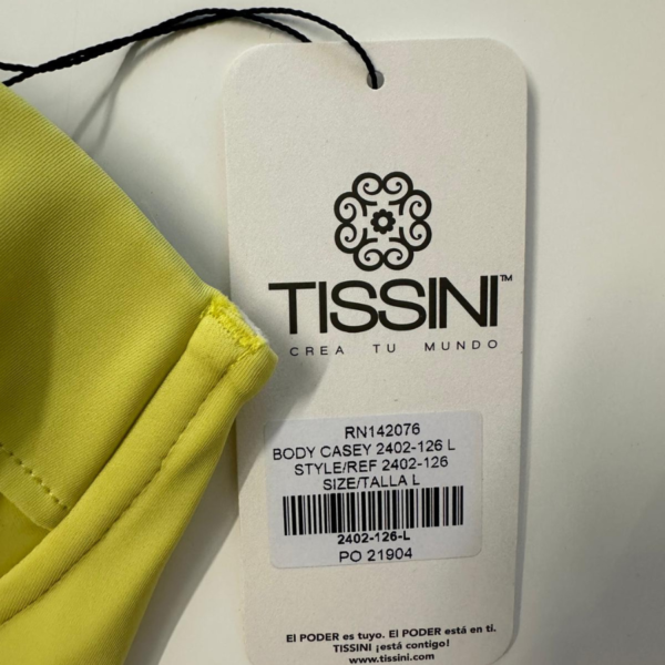 TISSINI Women's Yellow Corset Bodysuit - Structured Cup Slimming Shapewear Top
